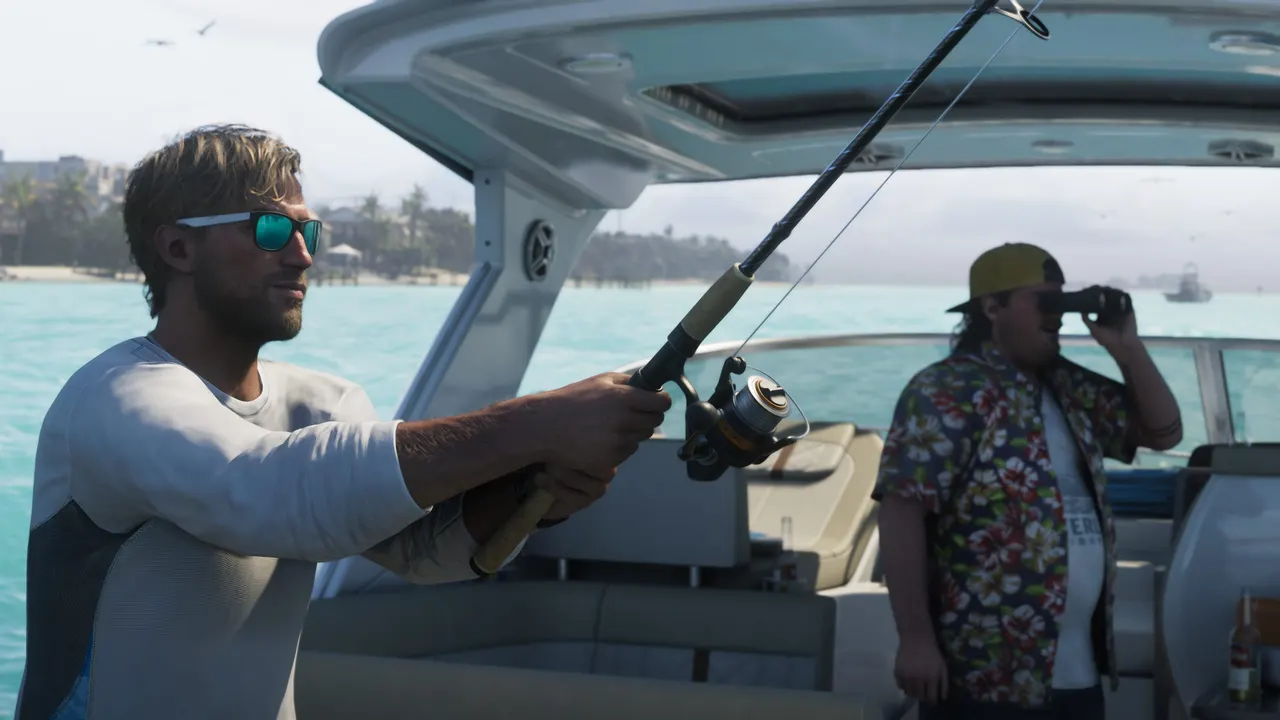 Jason Duval and Cal Hampton in an official GTA VI screenshot