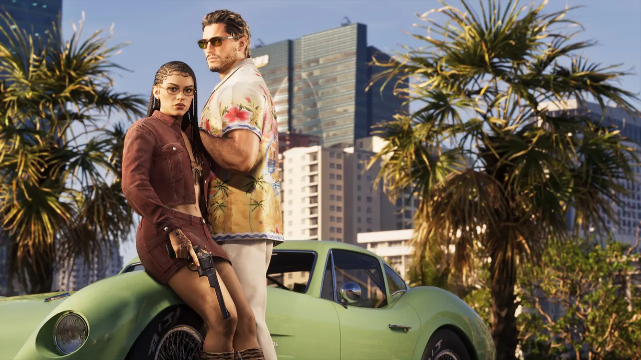 Jason Duval and Lucia Caminos in an official GTA VI screenshot