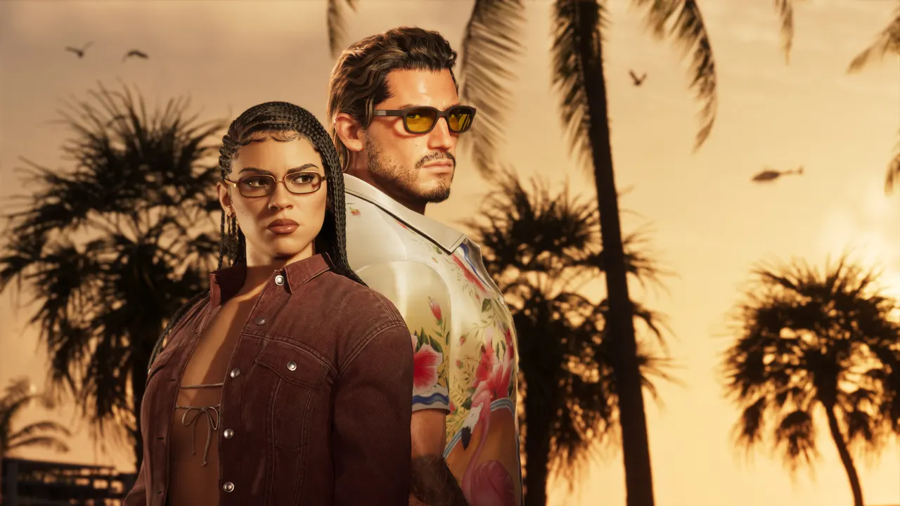 Jason Duval and Lucia Caminos in an official GTA VI screenshot